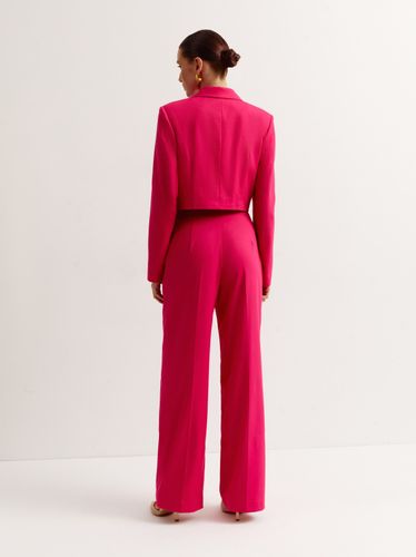 Короткий піджак в стилі кежуал, Рожевий, S