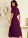 Елегантна сукня-кльош з гофрованою спідницею, Фіолетовий, S
