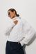 Укорочений светр oversize з великою в'язкою в косички, Білий, One Size