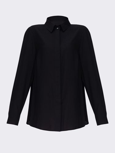 Бавовняна сорочка в класичному стилі, Чорний, XL