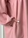Сукня з фактурного крепу з відрізним низом і міді довжиною, Рожевий, S