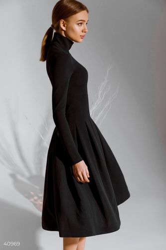 Лаконічне чорне плаття, Чорний, XS