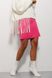 Модна міні-спідниця з коротким розрізом, Рожевий, S