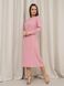 Класична сукня-олівець на блискавці з розрізом, Рожевий, М