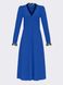 Сукня з трикутним вирізом горловини та мереживом, Синій, XL