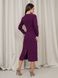 Класична сукня-олівець на блискавці з розрізом, Фіолетовий, М