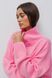 В'язаний светр oversize з розрізами по боках, Рожевий, One Size